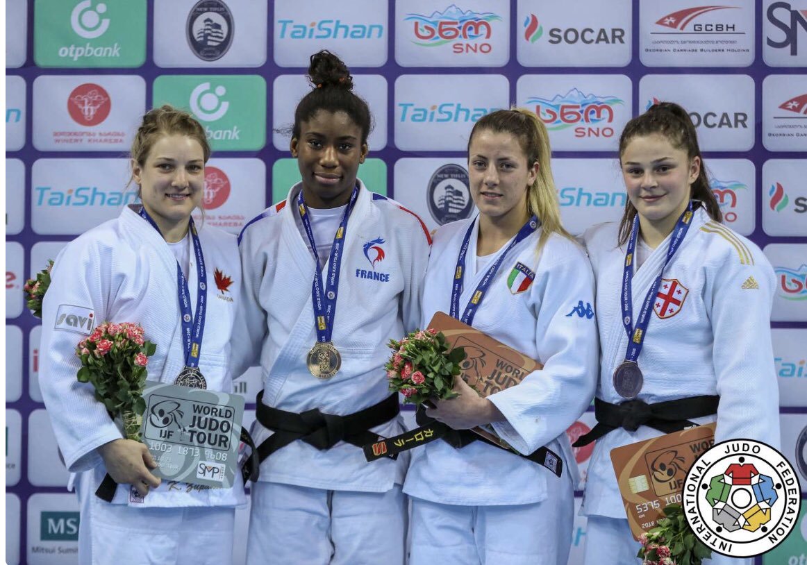 Marie-Eve Gahié médaillée d'or à Tbilissi