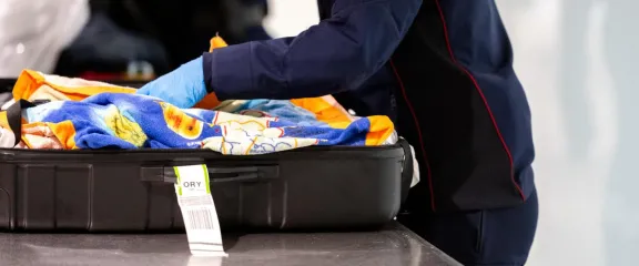 Fouille d'une valise