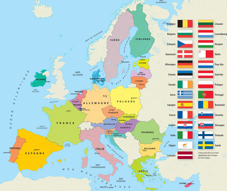 Carte Europe