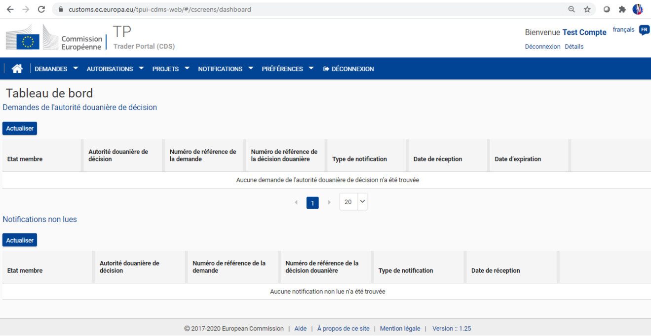 A CRS database (repository or directory) allows the customs service to consult all the information relating to the authorisations issued via CDS.
